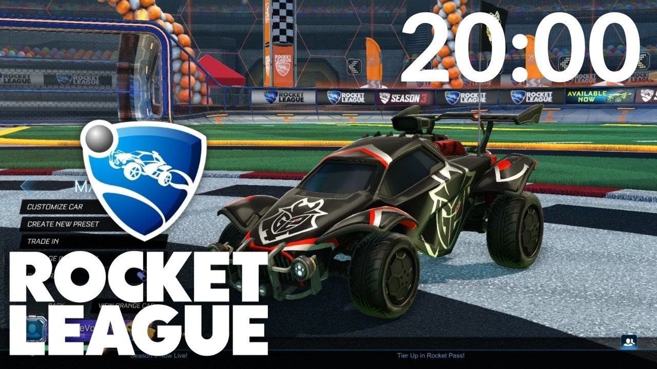 ROCKET LEAGUE 20 MINUTE TIMER with MUSIC & ALARM