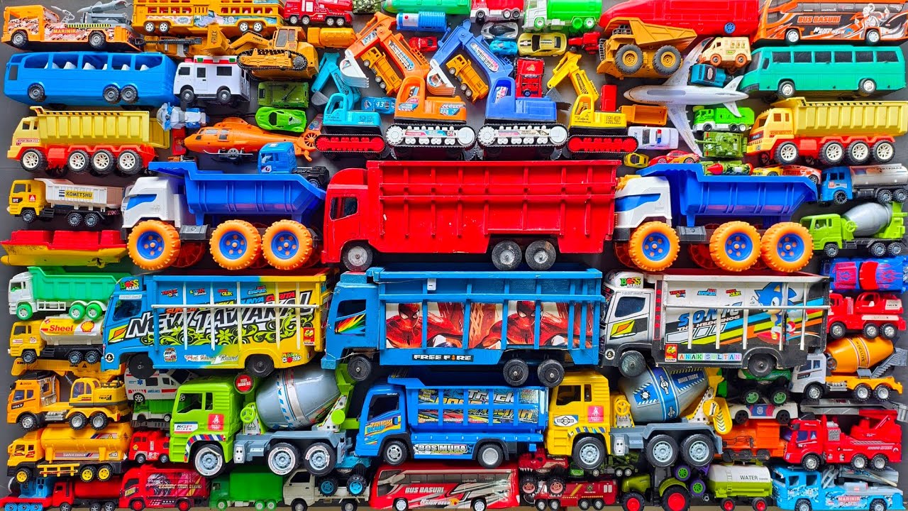 Mobil Mobilan Truk Oleng , Mobil Truk Molen, Mobil Balap, Truk Pasir, Excavator, Mobil Roket, Damkar