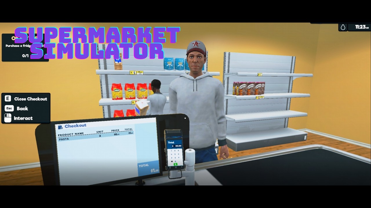 DAY ONE OF BEING A RETAIL WORKER| SUPERMARKET SIMULATOR