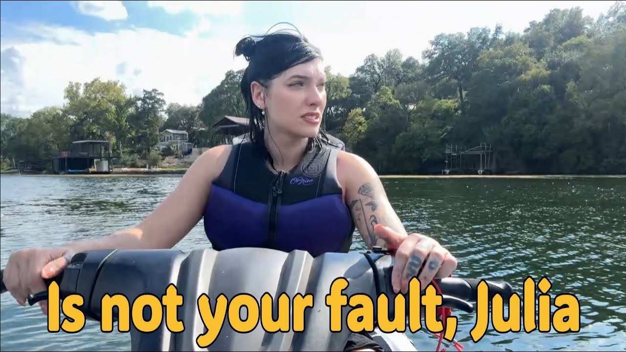 Arther is trying his best to make Julia feel better after the jet ski situation