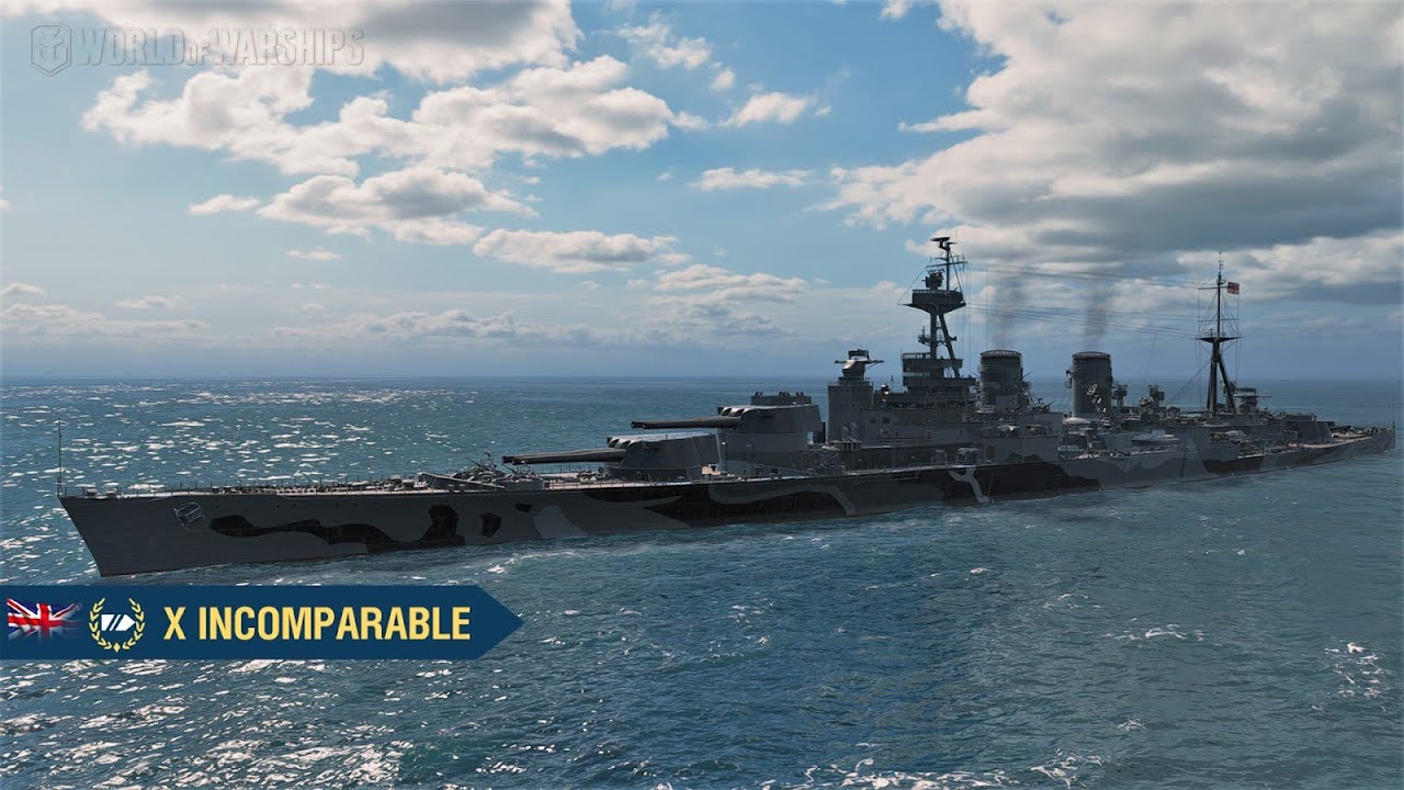 Линкор INCOMPARABLE в World Of Warships Legends