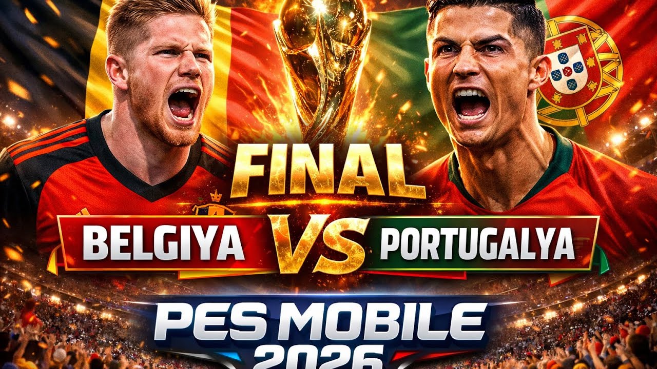 🏆 PES Mobile 2026 Final | Belgium vs Portugal | Epic Match