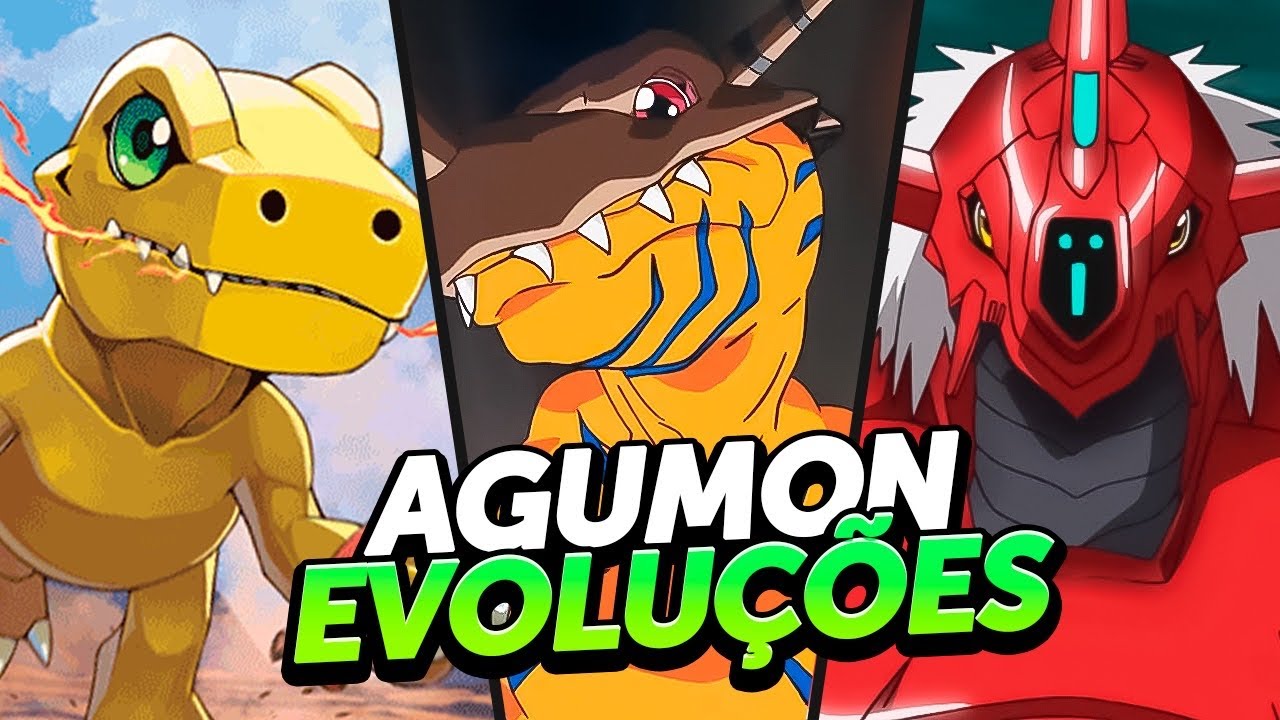 TODAS AS DIGIEVOLUÇÕES DE AGUMON