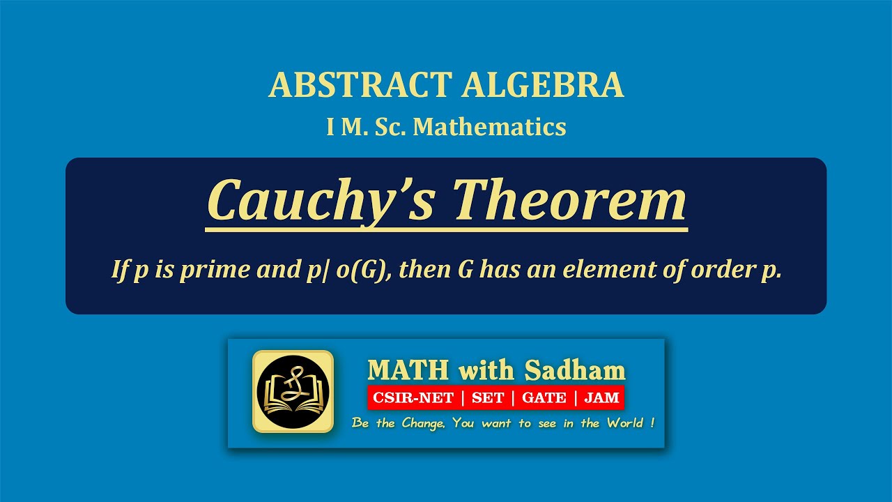 Cauchy's Theorem | Proof (Tamil) | Abstract Algebra