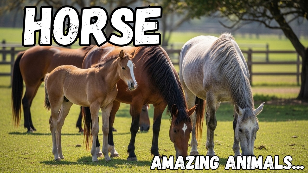 Horse | Horses for kids | Beautiful horses video | Animals for kids