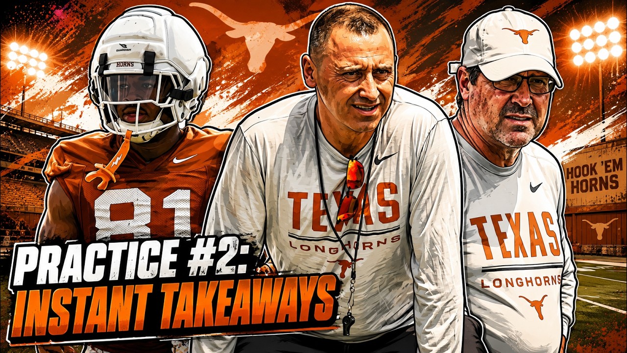 LIVE: Texas Football Fall Camp - Practice #2 Instant Reactions | Steve Sarkisian | Arch Manning