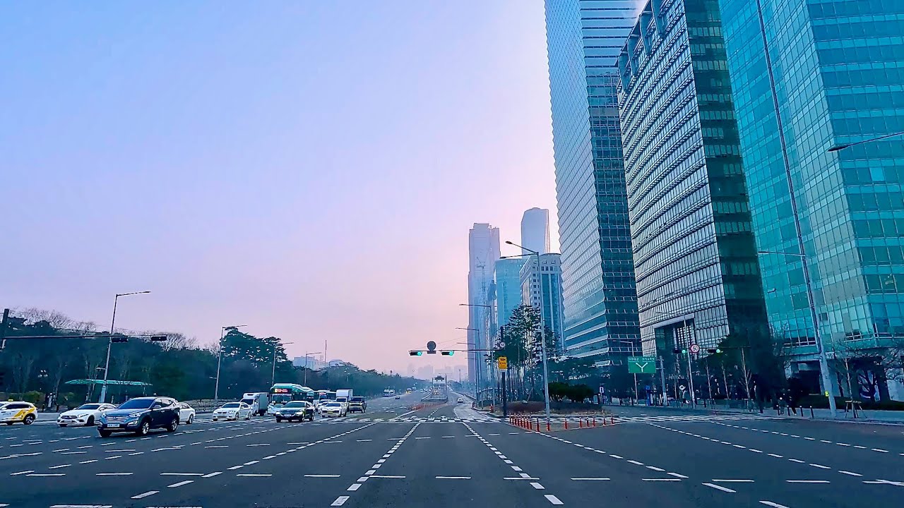 Seoul City Drive 🚗 4K | A Relaxing Journey Through the Heart of Seoul | Jazz Music