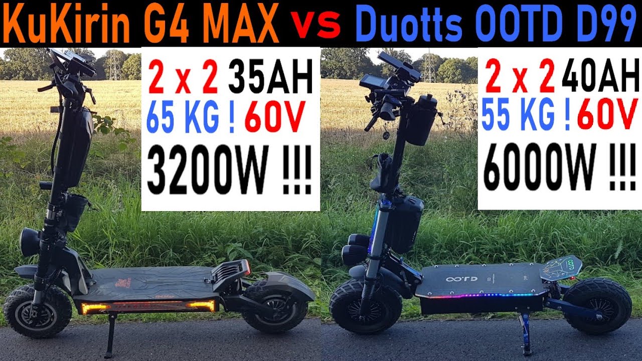 KuKirin G4 MAX vs Duotts OOTD D99