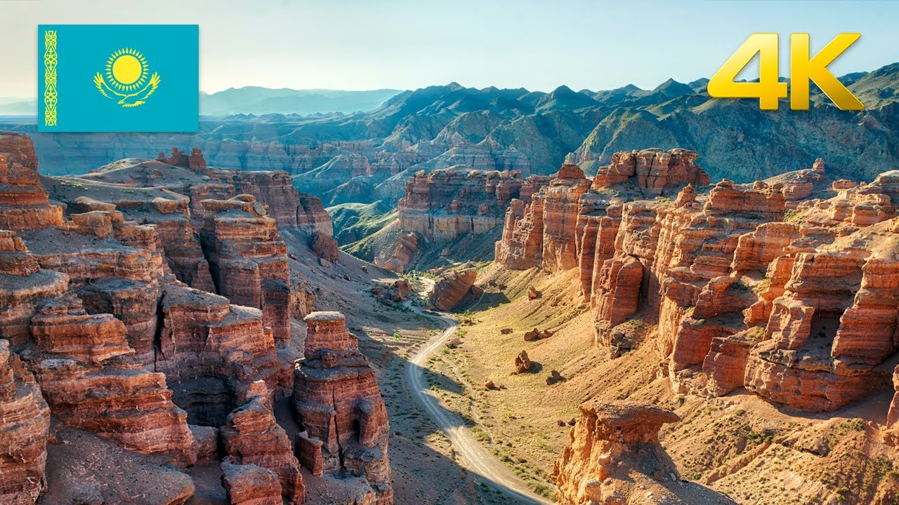 Kazakhstan - Almaty - Charyn Canyon National Park - Walking Tour 4k
