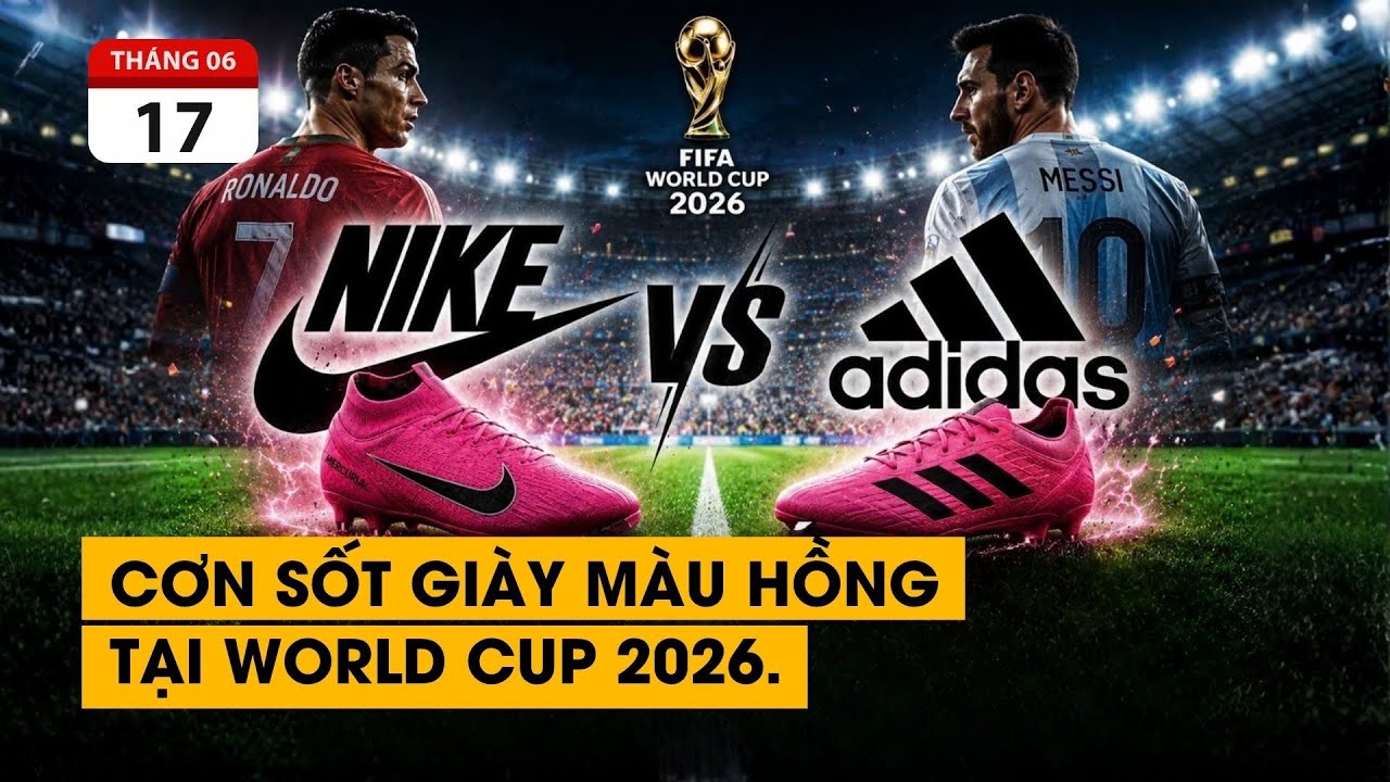 Cuộc chiến khốc liệt về truyền th&ocirc;ng của Nike v&agrave; Adidas ở World Cup 2026.