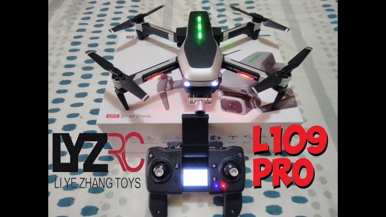 L109 PRO 5G GPS 2 Axis Gimbal Camera Drone Unboxing & Overview