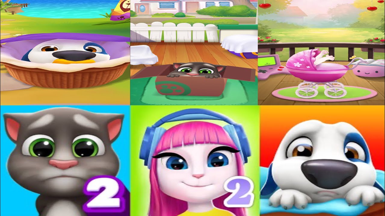 My Talking Tom 2 Vs My Talking Hank 2 Vs My Talking Angela 2
