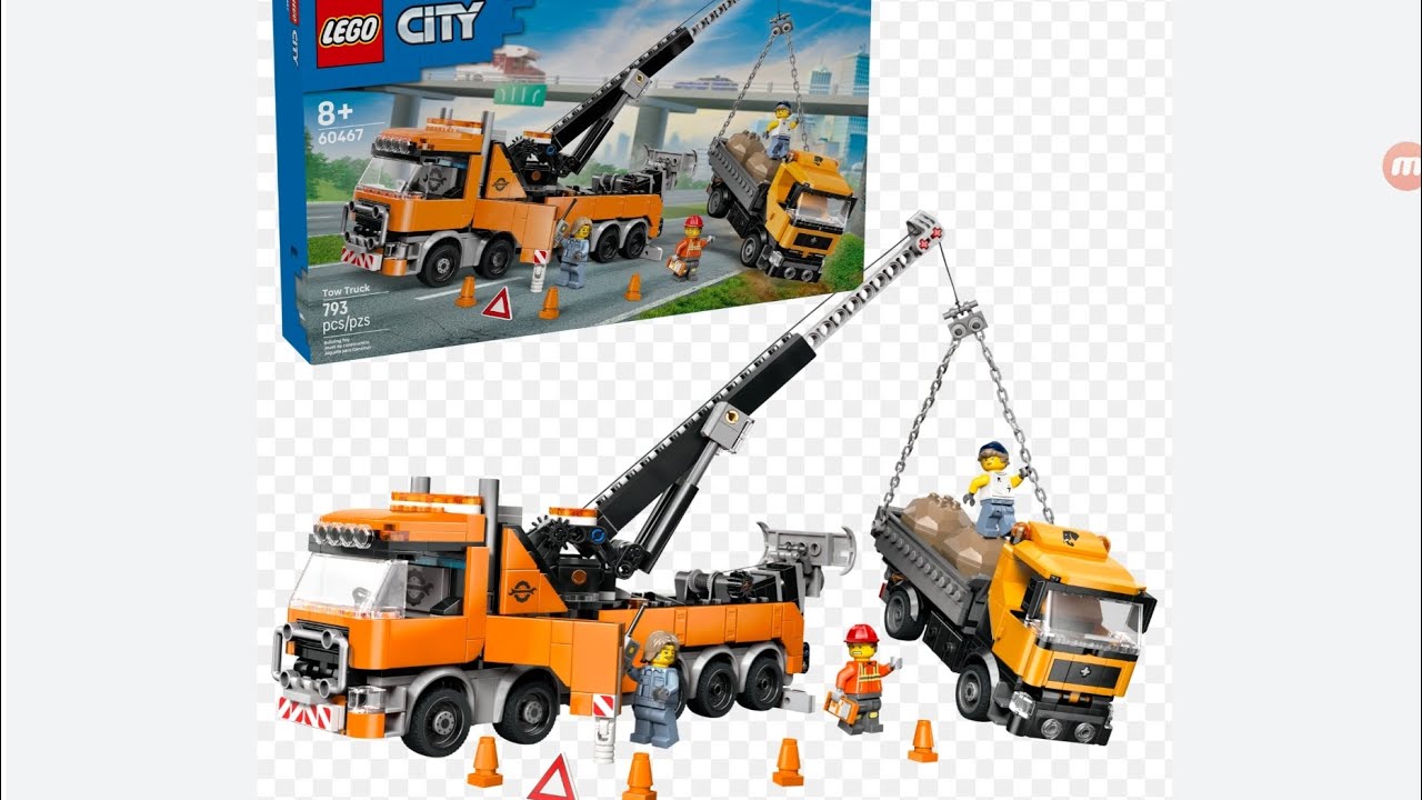 Lego city 2025 summer sets, Heavy duty tow truck, bulldozer, Central train station and More!