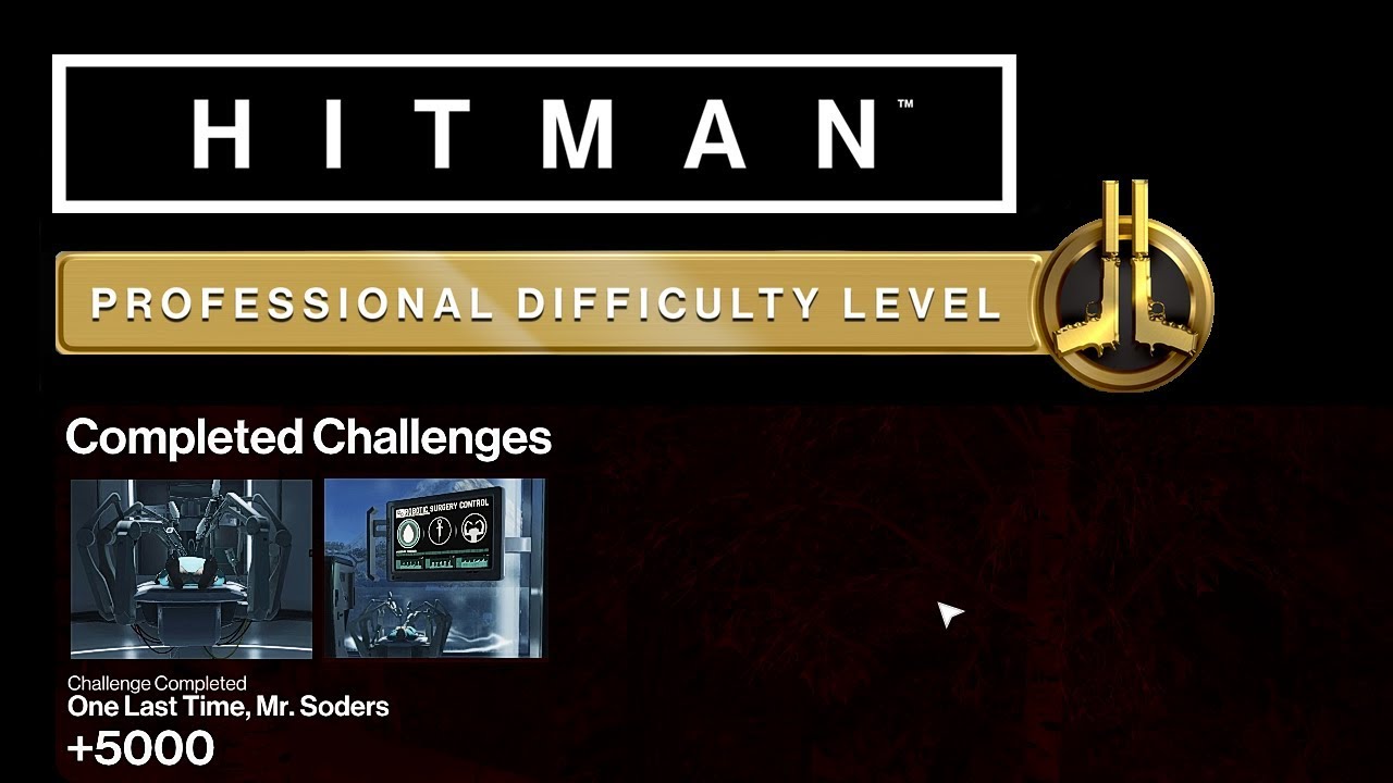 HITMAN Professional Mode Challenges - Hokkaido - One Last Time Mr. Soders, (Not) Human Error