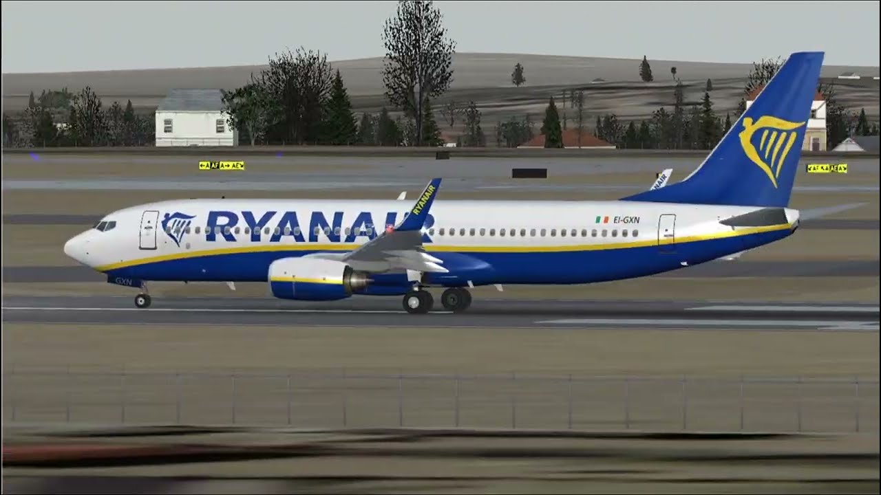 Boeing 737 800 Ryanair & 737 700 TUIfly com Departure Manchester (MAN) [FSX]