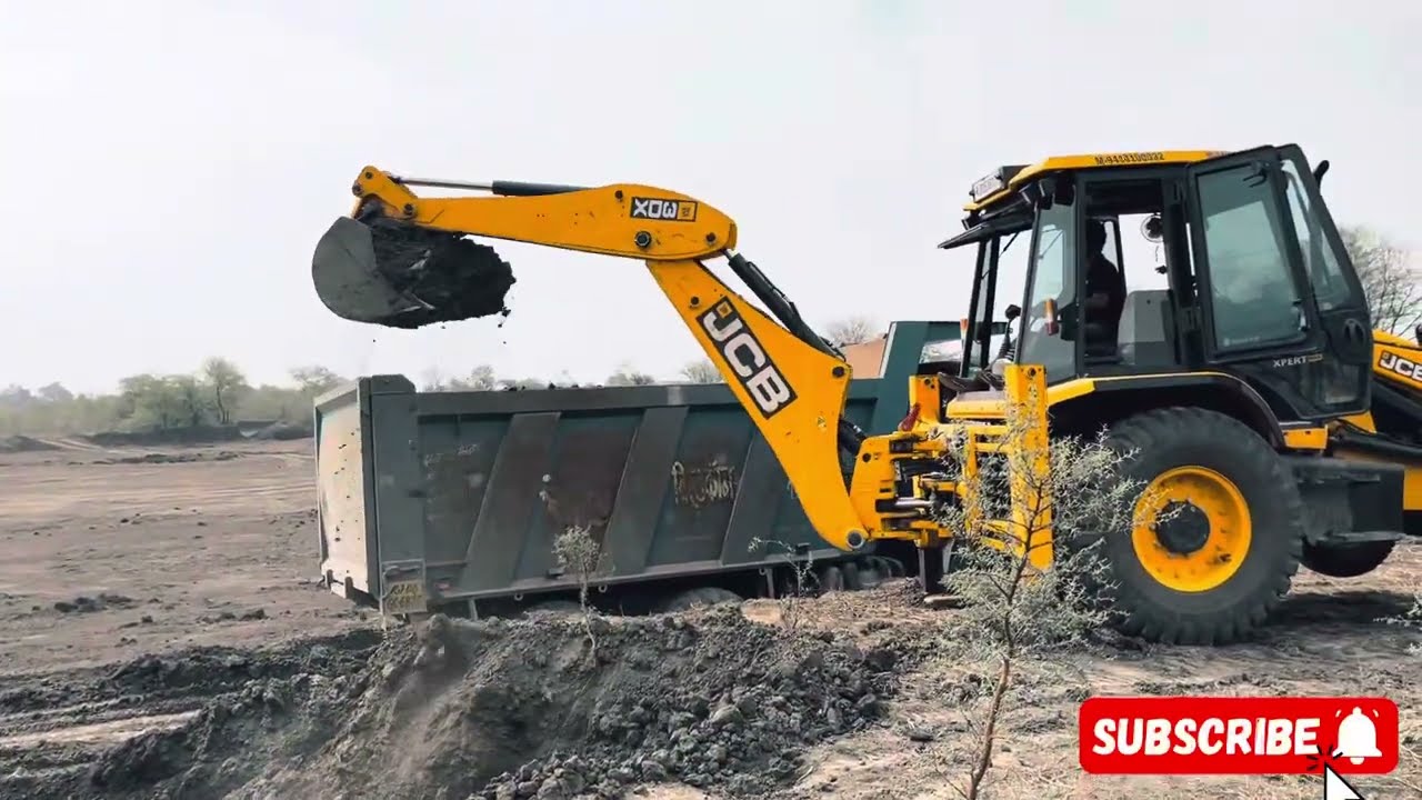 NEW JCB 3DX 49HP BS5 2025MODEL VS TATA DUMPER 2021MODEL 🚚LOADING KALI MITTI 😳@MRINDIANHACKER