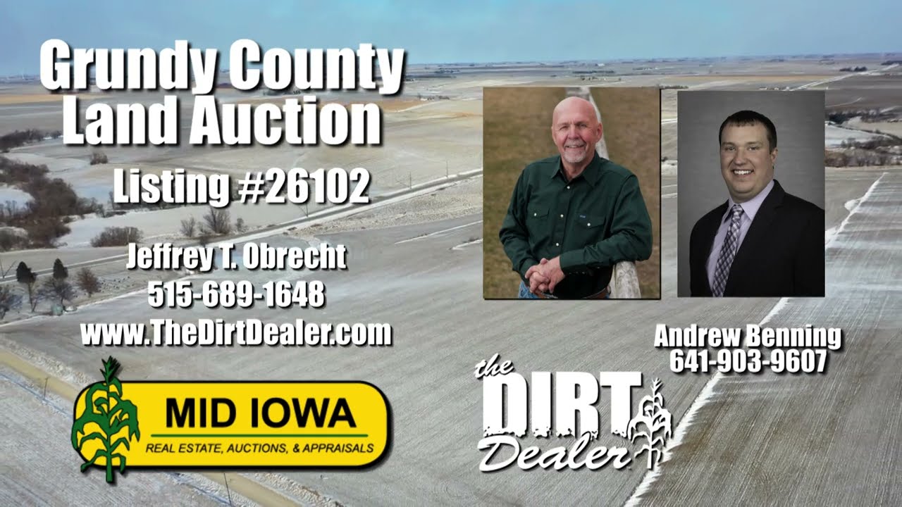 LAND AUCTION:  GRUNDY COUNTY IOWA, 74 ACRES M/L