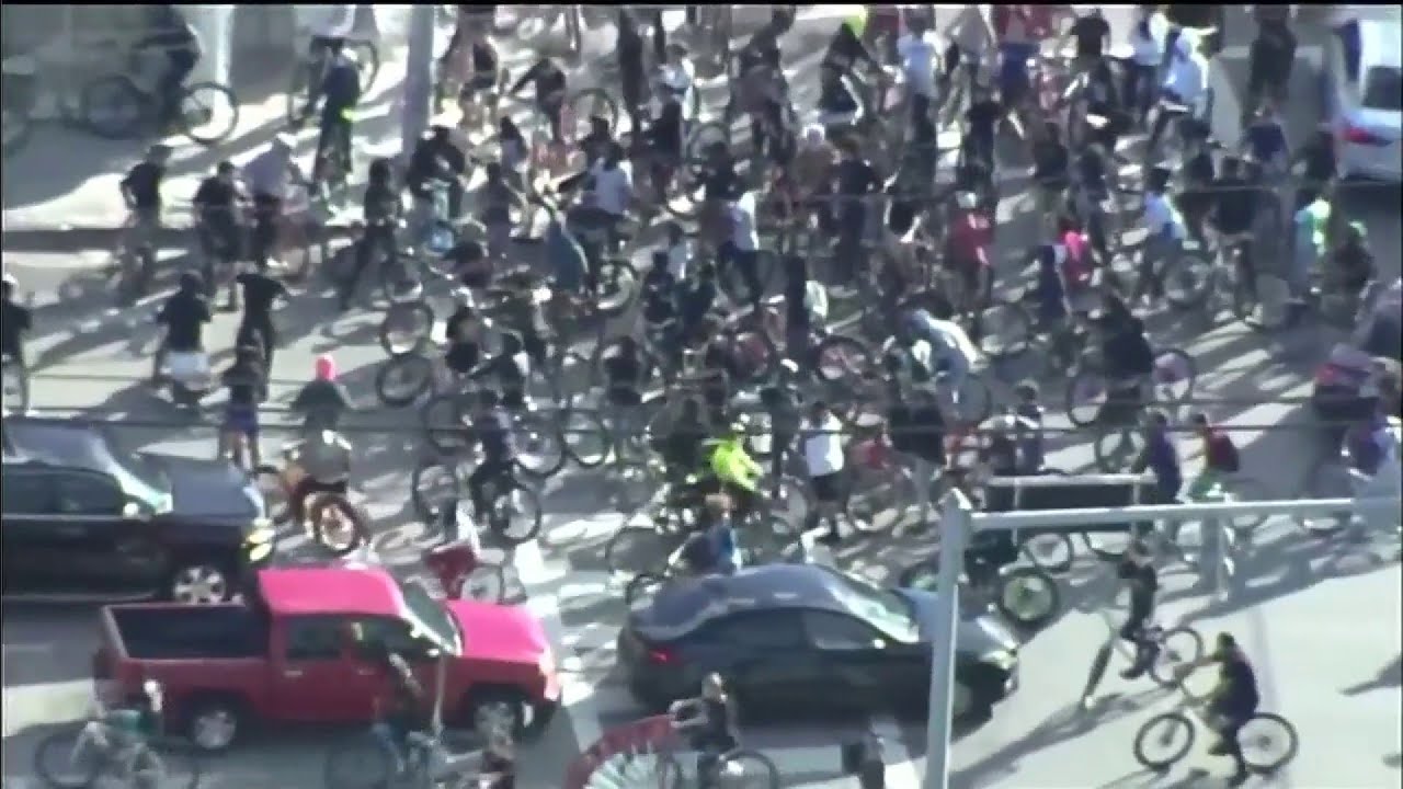 Cyclists and ATV riders take over some South Florida roads for Wheels Up, Guns Down
