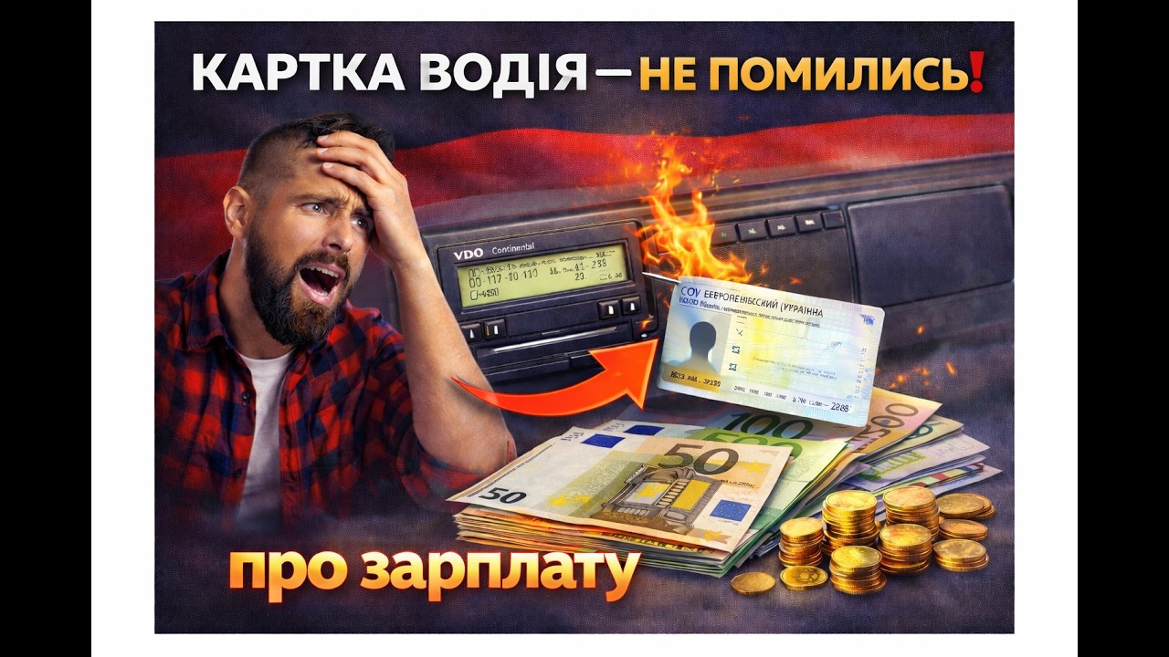 Тахограф.картка водія.зарплата водія в Німеччині