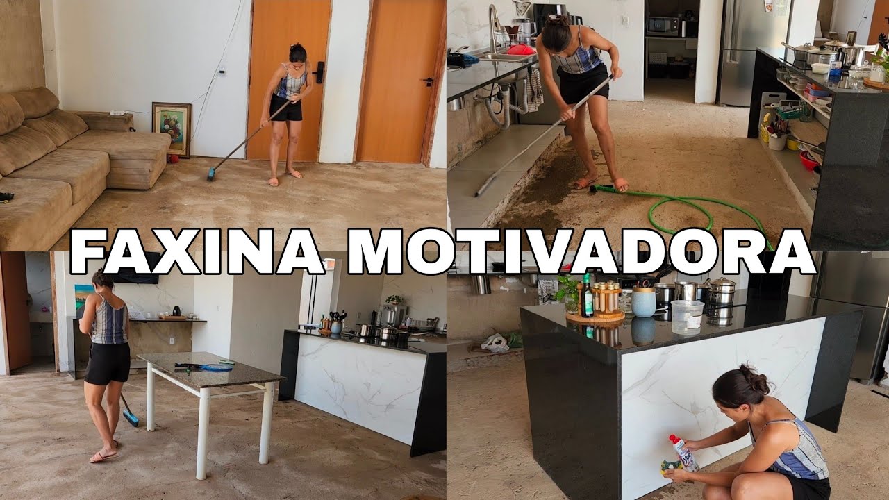 MOTIVAÇÃO DE LIMPEZA,  FAXINA NA CASA EM OBRA,  TAVA MUITO SUJO🥵 
