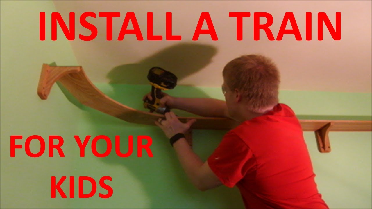 Installing a Model Train in Your Kids' Bedroom