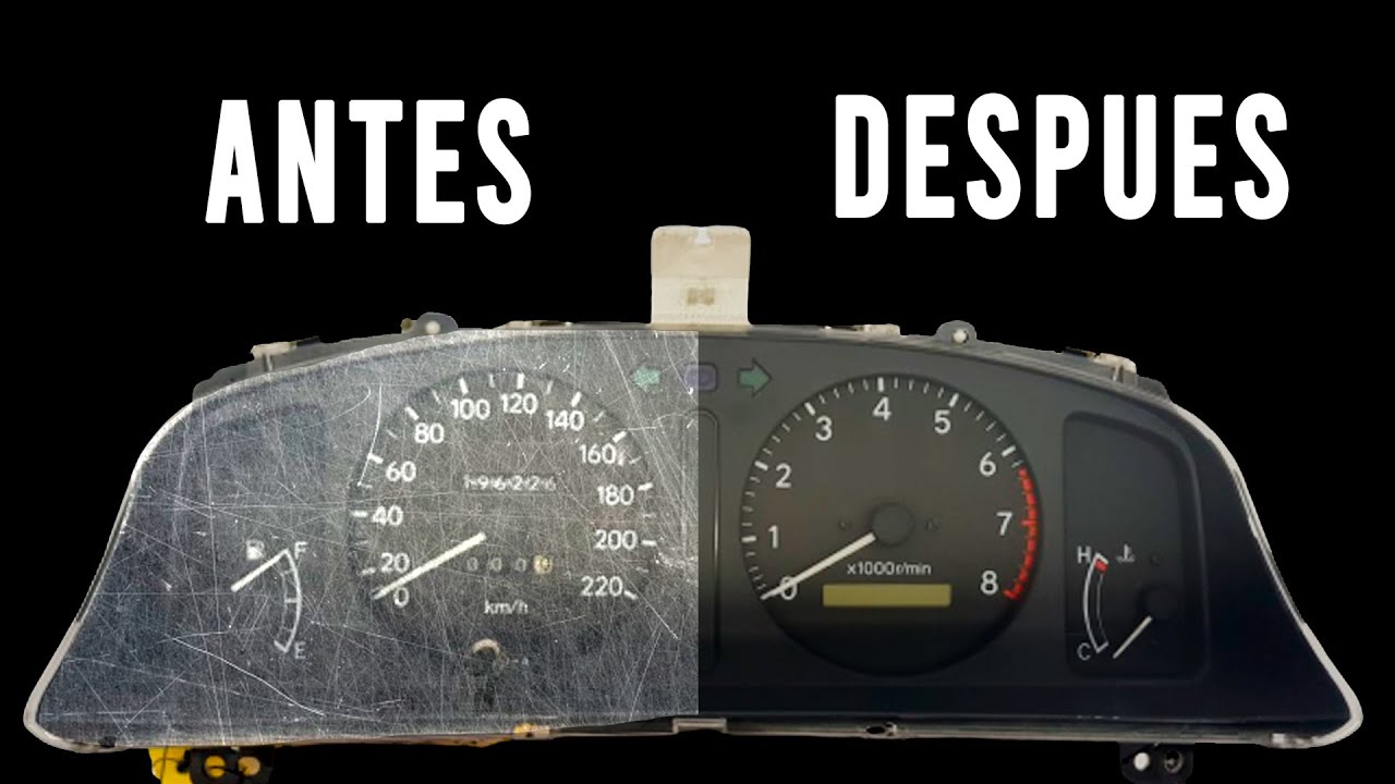 Como se quita el opaco o Sucio en los vidrios o Cristal Plastico Cluster o Tablero