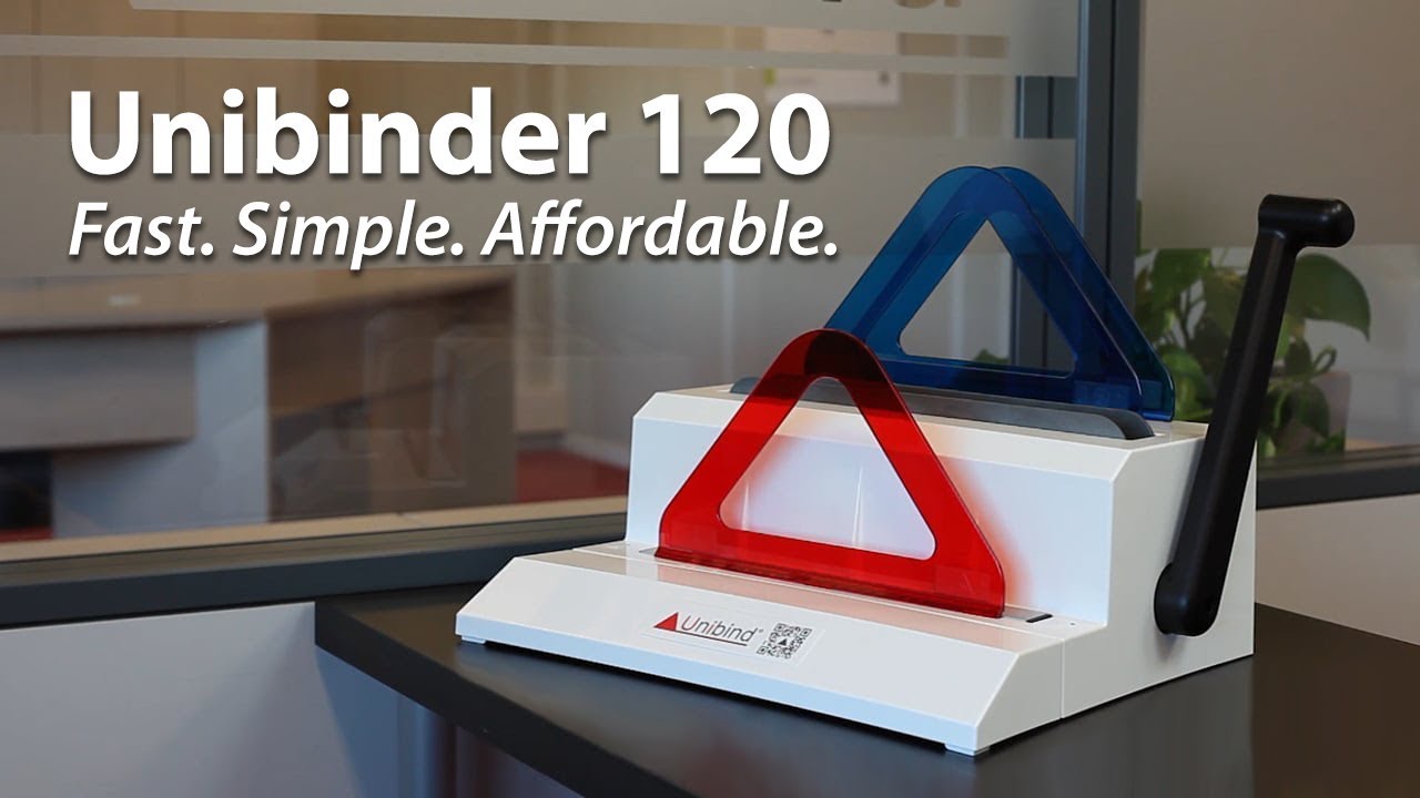 Unibinder 120 Thermal Binding Machine | Affordable, Simple, Fast Hard + Soft Cover Binding