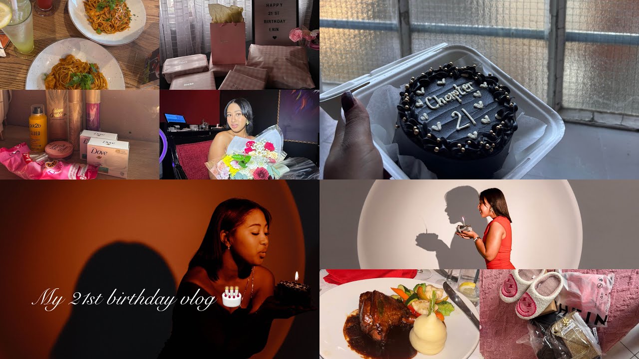 My 21st birthday vlog 🎂( maintenance, hygiene haul, photoshoot , friends)