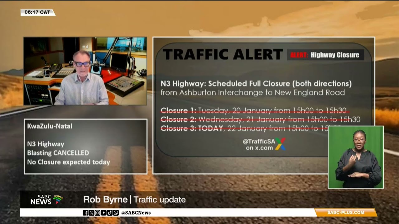 Traffic Update | 22 January 2026