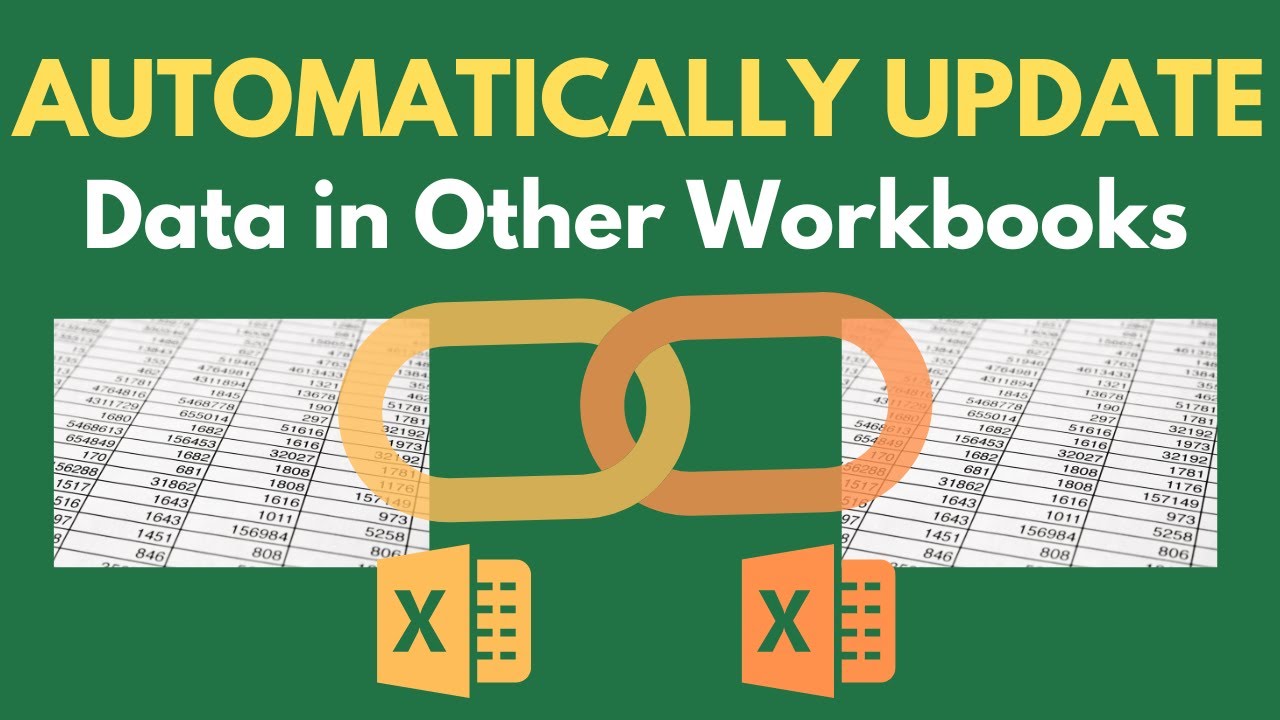 HOW TO Automatically UPDATE DATA in Many Other Sheets in Excel (in DIFFERENT WORKBOOKS)