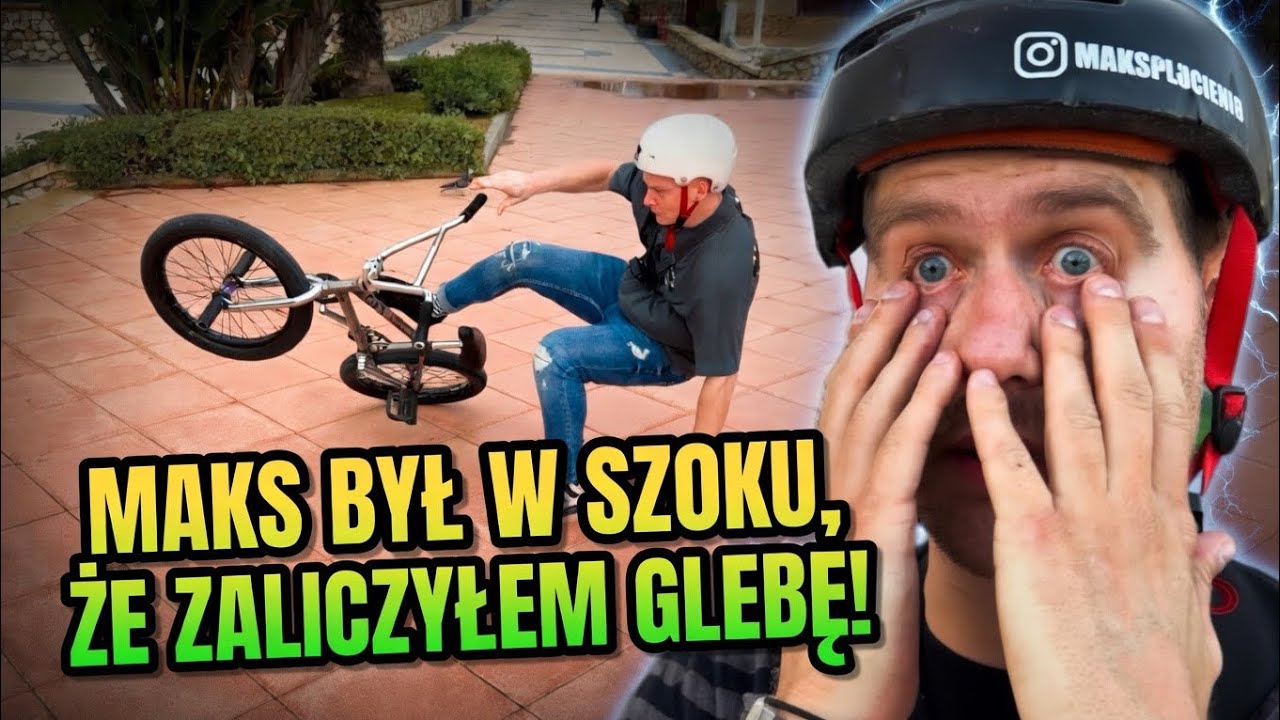 Maks był w szoku, że zaliczyłem glebę! Bmx Trip Malaga!.