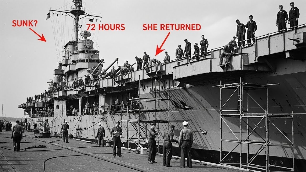 Japanese Commanders Thought Yorktown Was Sunk… Then It Returned After 72 Hours