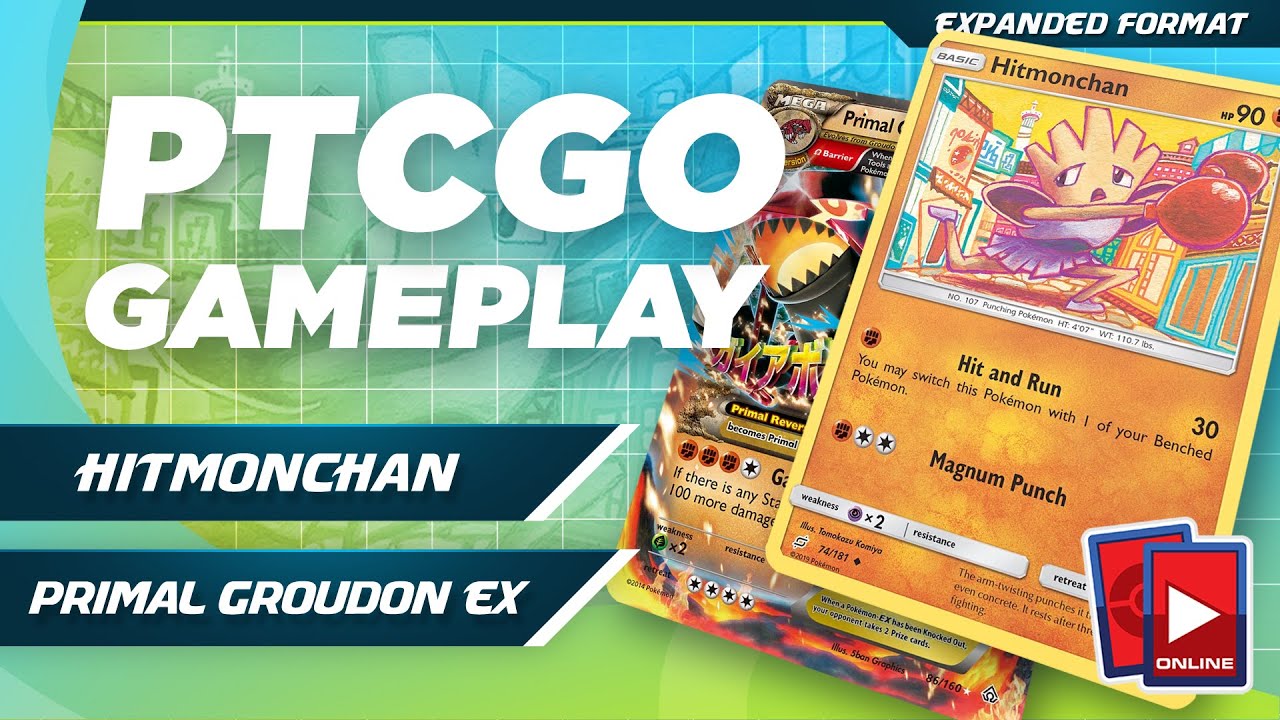 Hitmonchan / Primal Groudon EX Deck - PTCGO Gameplay (Expanded)