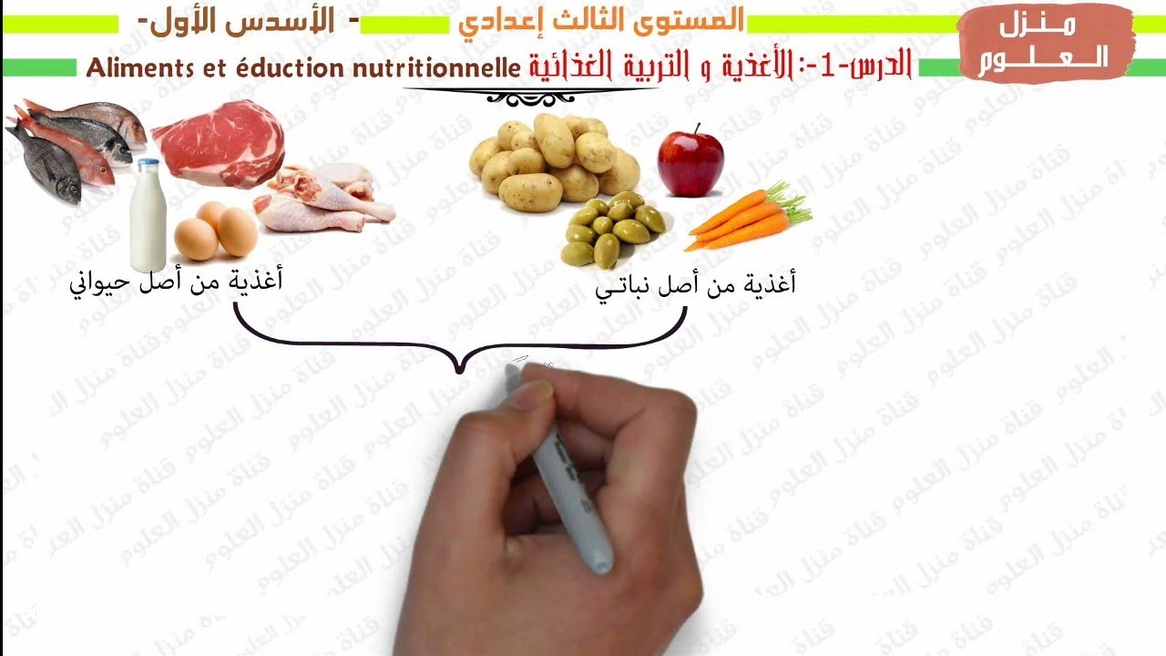 الأغذية و التربية الغذائية:المستوى الثالثة إعدادي الجزء 1| Aliments et l'éducation nutritionnel 3AC