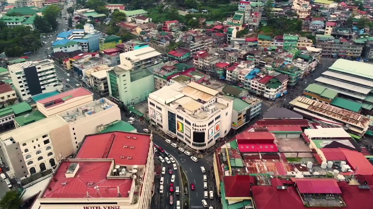 Baguio City Cinematic Drone Shots   Burnham Park, SM Baguio, Session Road, Baguio Cathedral   2021
