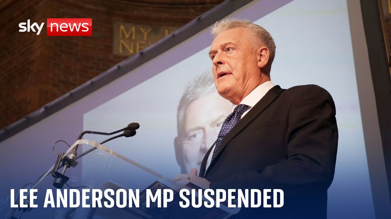 Lee Anderson MP suspended from the Conservative Party