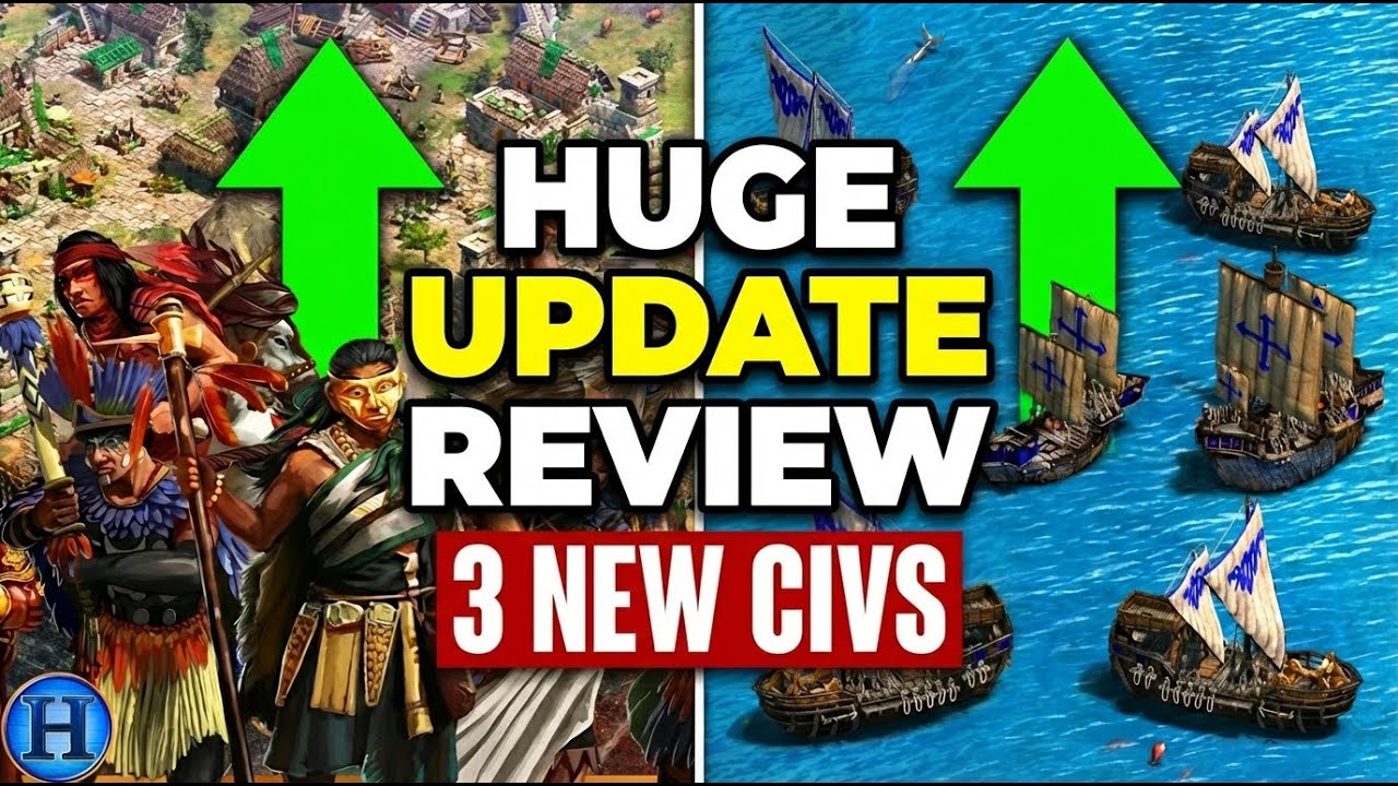 3 NEW CIVS Coming to Age of Empires 2 *NEW DLC & WATER REWORK*