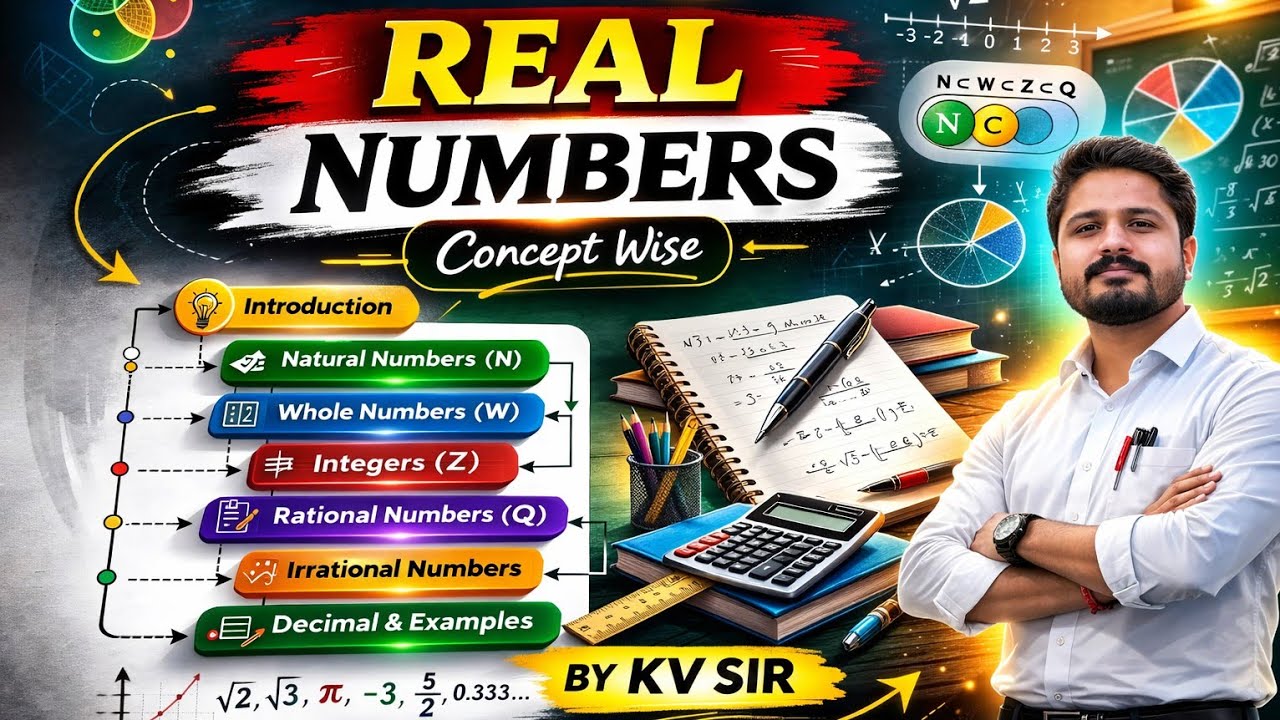 PART -1 | REAL NUMBERS | MATHEMATICS | CLASS-9th | CBSE | KV sir 