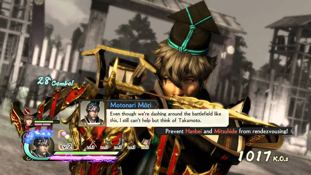 Samurai Warriors 4 - PS4 - Motonari Mori Combos with DLC Weapon