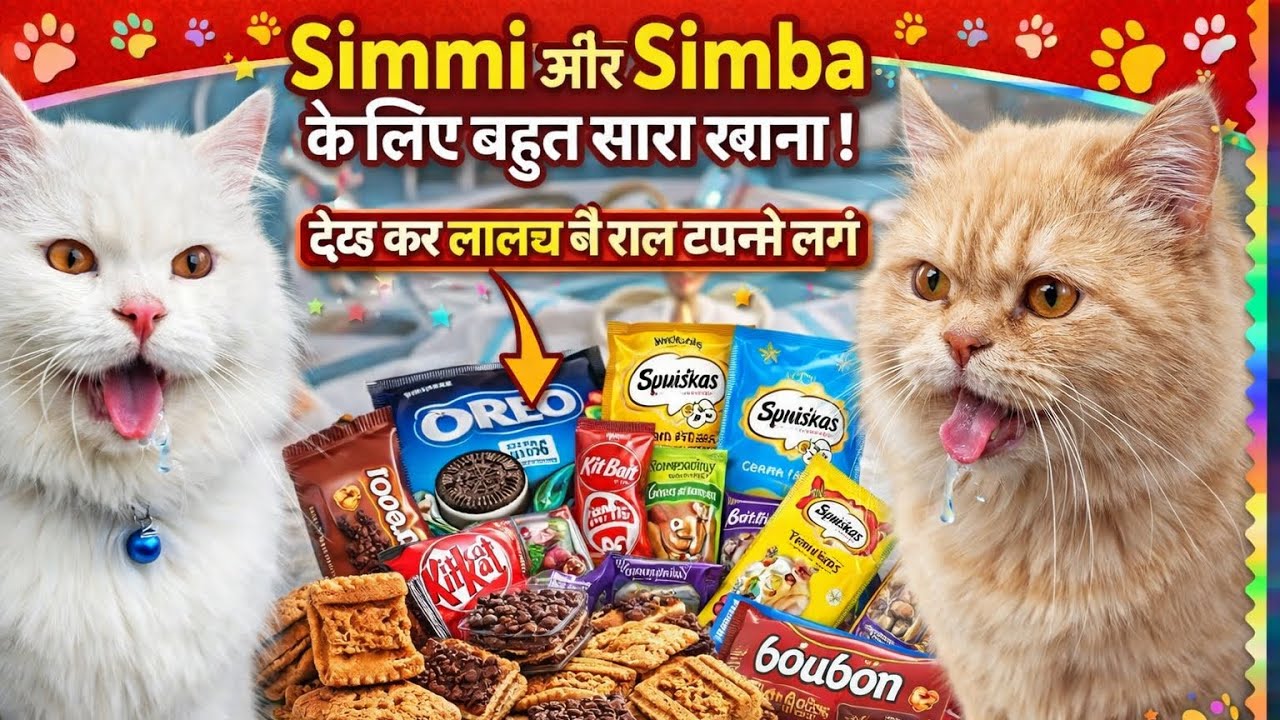 Aaj hmne mini zoo ke liye plot bhi le liya aur cats ke liye food bhi bhot sa laye😋. @simmi.simba_00 