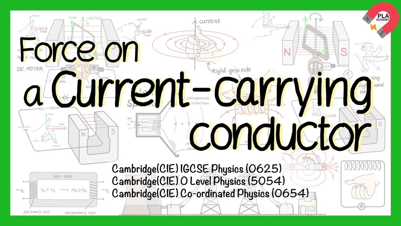 Force on a current carrying conductor for IGCSE Physics, GCE O level Physics