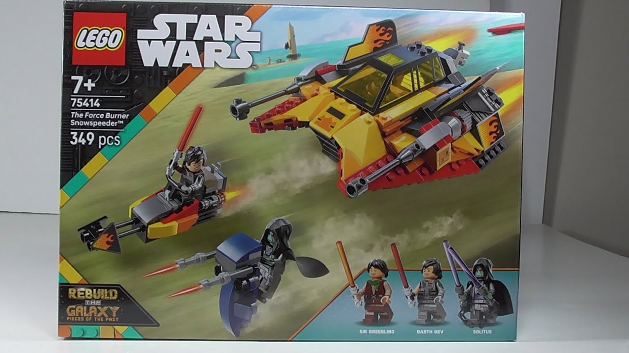 LEGO 75414 The Force Burner Snowspeeder REVIEW !!