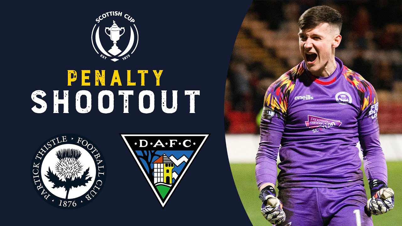 Full Penalty Shootout - Partick Thistle v Dunfermilne | Scottish Cup Fourth Round