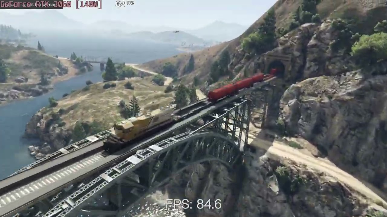 🎮 NVIDIA GeForce RTX 3060 [Laptop, 140W] - GTA V gameplay benchmarks (1080p)