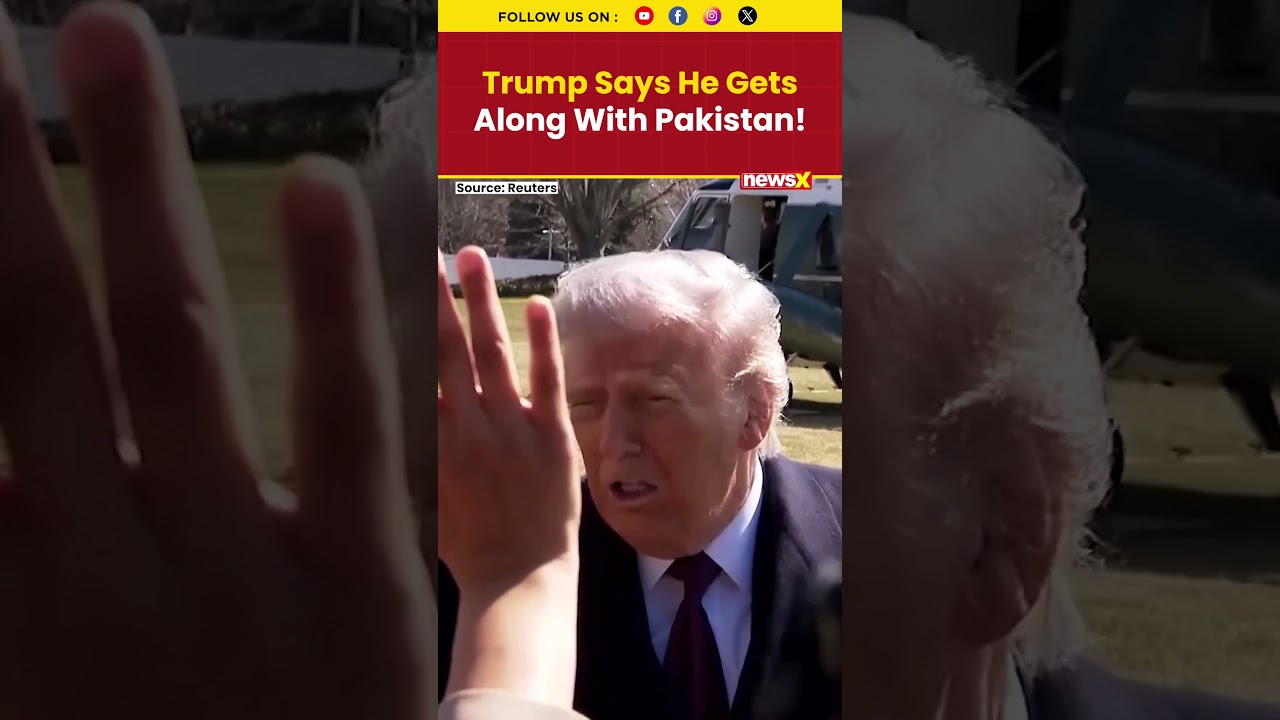 Trump Says &ldquo;I Get Along With Pakistan&rdquo; When Asked About Afghanistan Conflict #trump #warnews