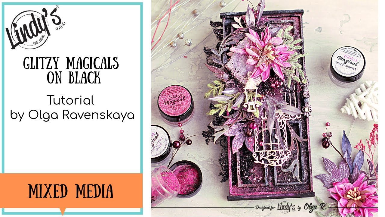 How to Use Glitzy Magicals on Black by Olga Ravenskaya