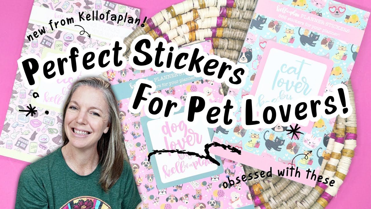 🐾 NEW Kellofaplan Sticker Books Flip-Through! | Pet Basics, Dog Lovers & Cat Lovers