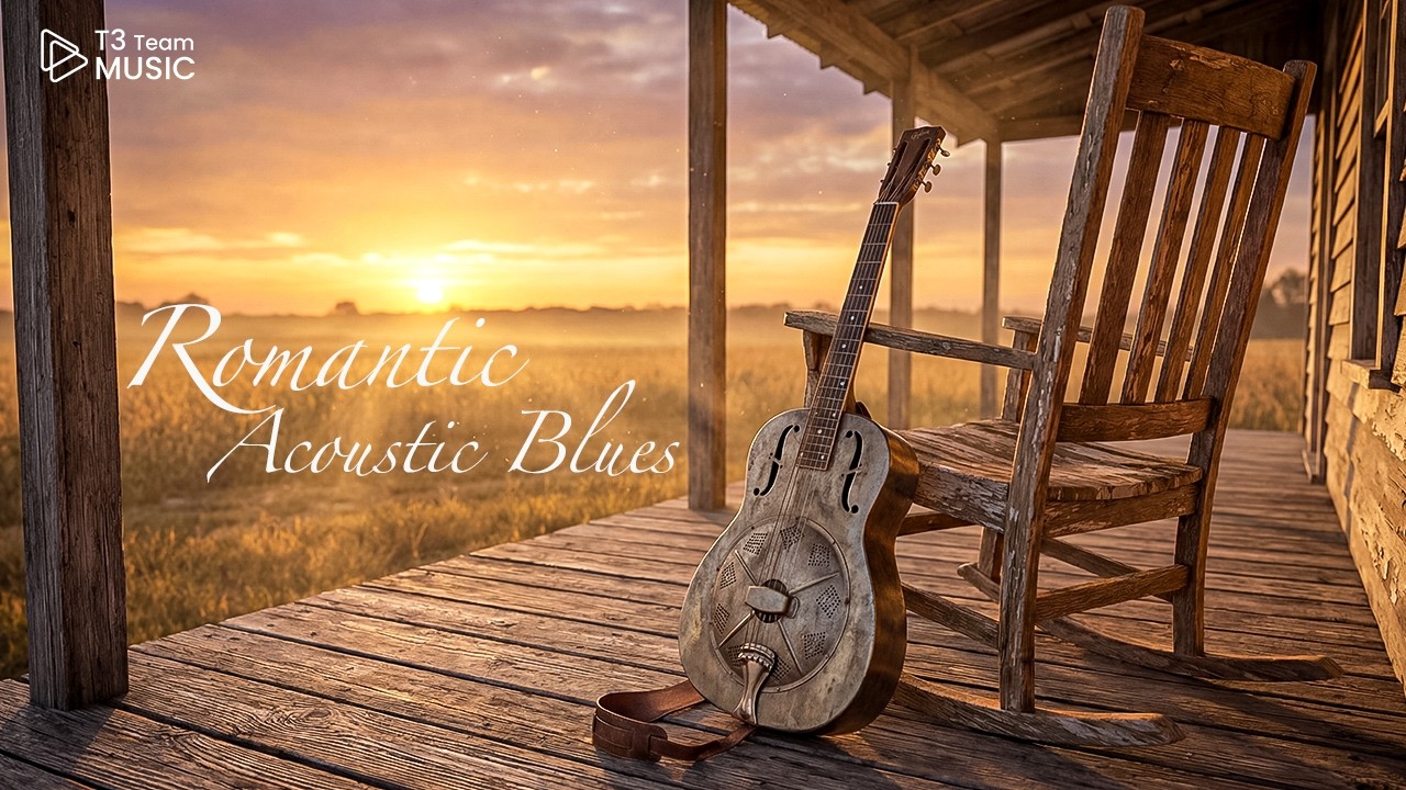 Romantic Acoustic Blues - Slow & Relaxing Porch Music for Couples