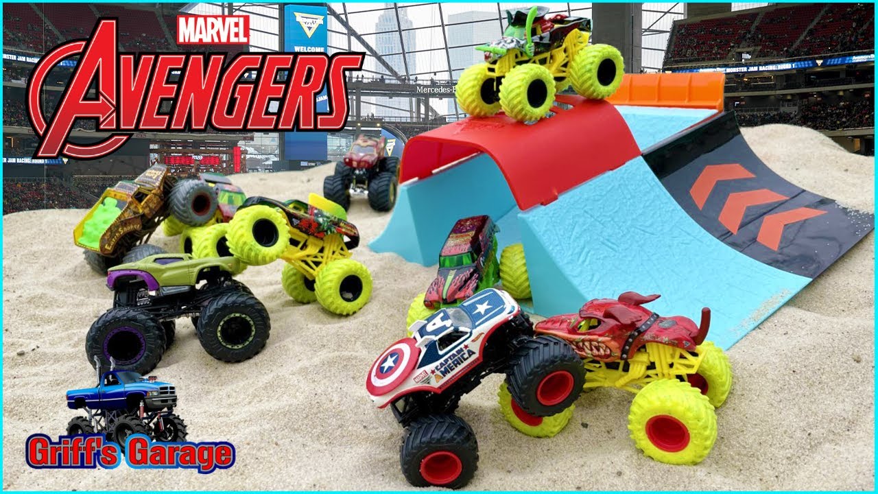 Marvel Avengers Monster Trucks | Zombie Pirate's Curse and the Zombie Army!