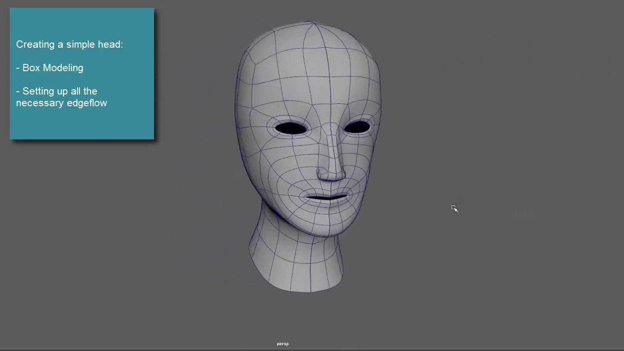Maya: Modeling a Simple Head